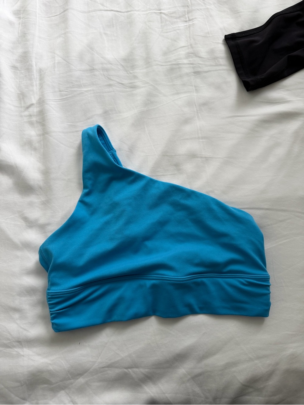 Athleta One-Shoulder Blue Sports Bralette